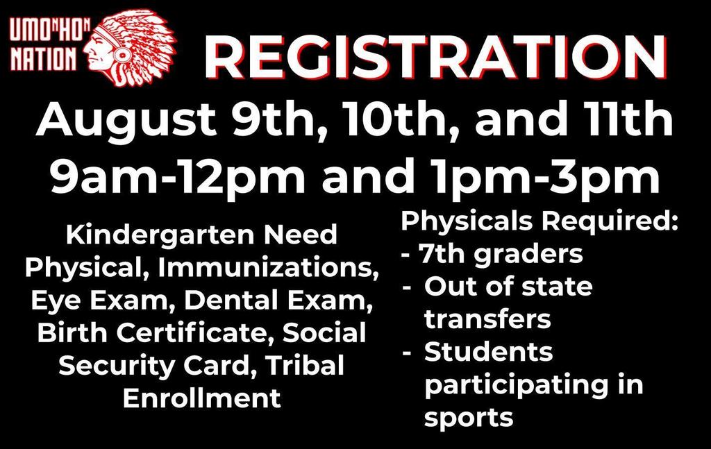 Registration Aug 9th, 10th, and 11th
