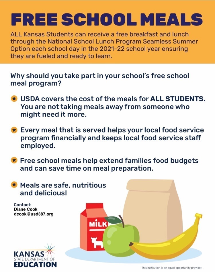 free school meals flyer