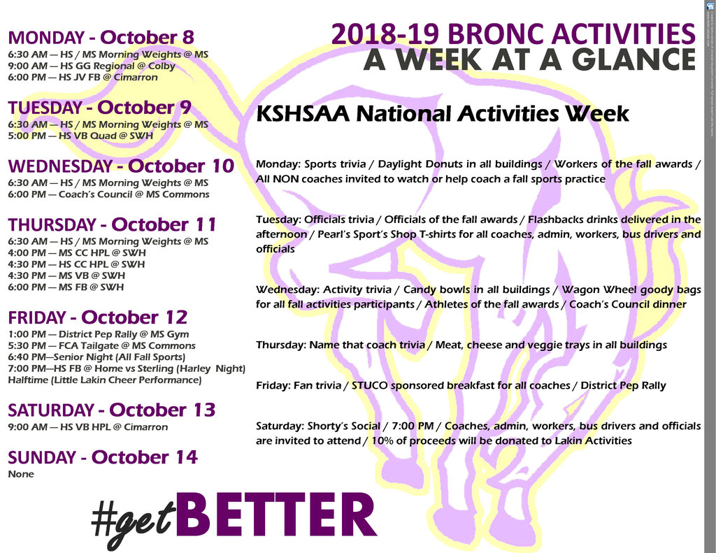 Week at a Glance