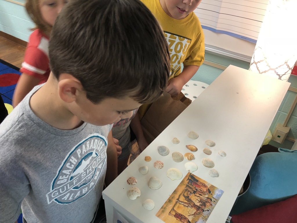 Trading with the Indians for shells!