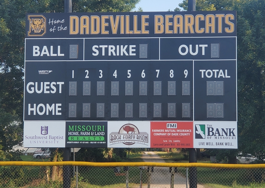 Dadeville scoreboard