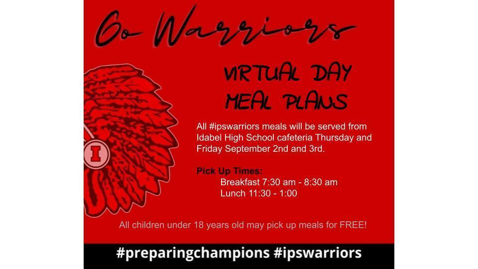 VIRTUAL DAY MEAL PLANS 2021