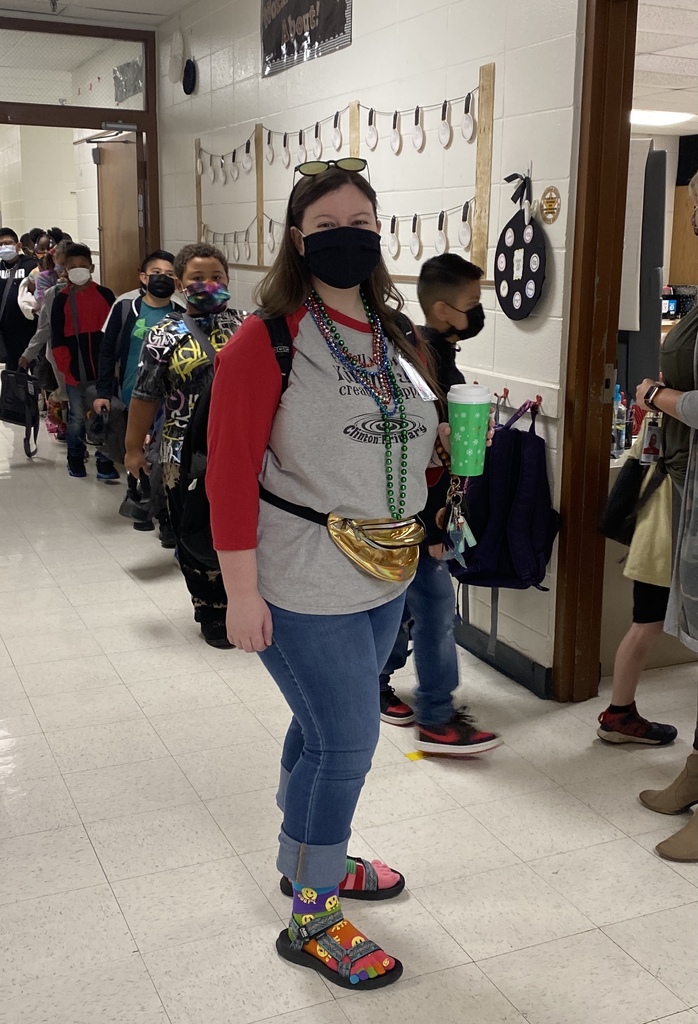 Ms. Rector sports the wacky fanny pack.