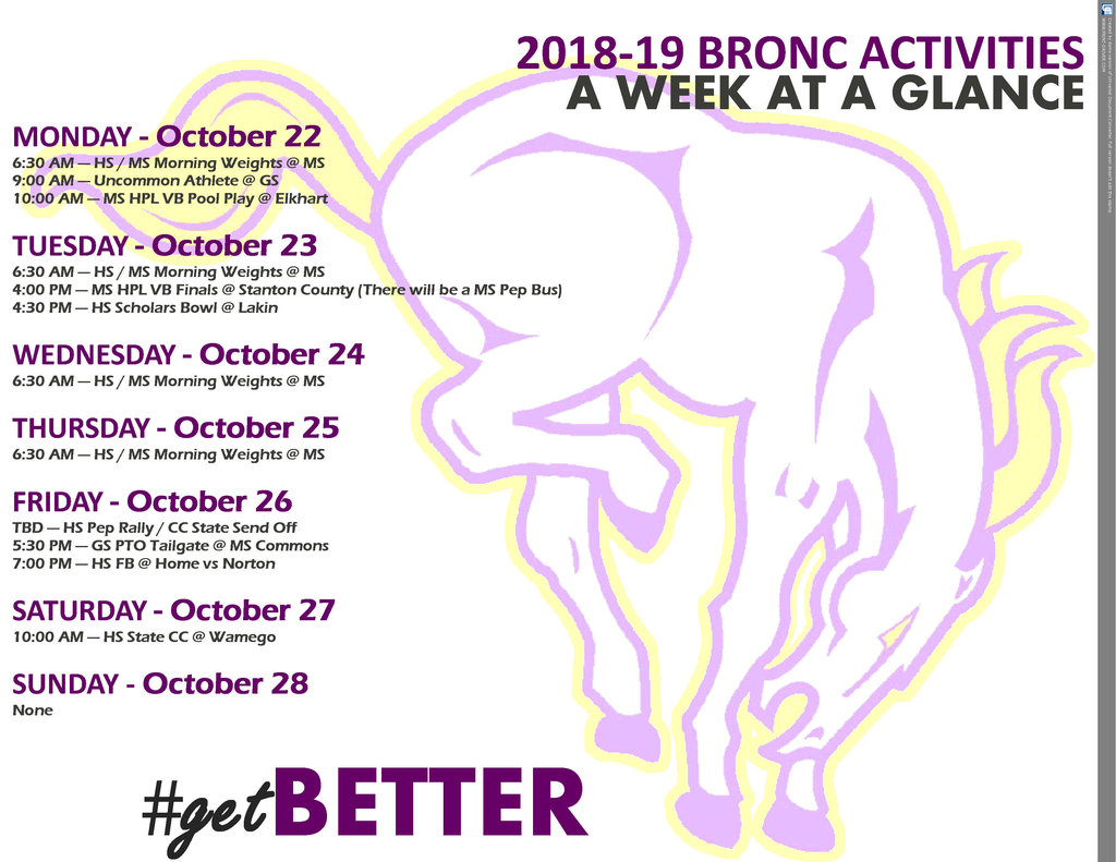 Week at a Glance