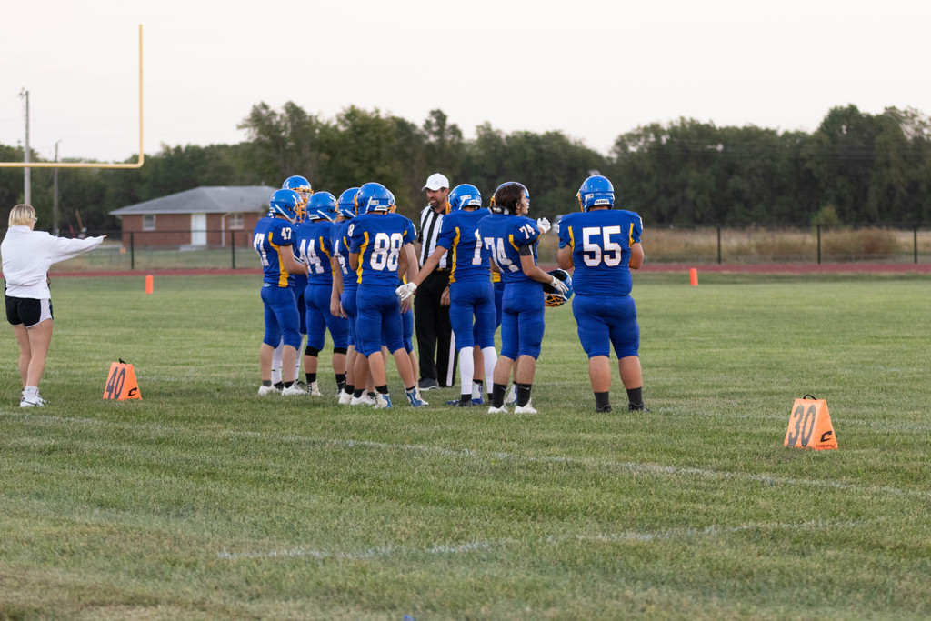 football team huddle