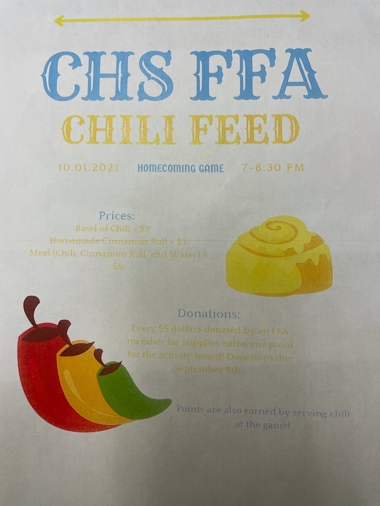 CHS Chili Feed at the homecoming football game vs Horton.