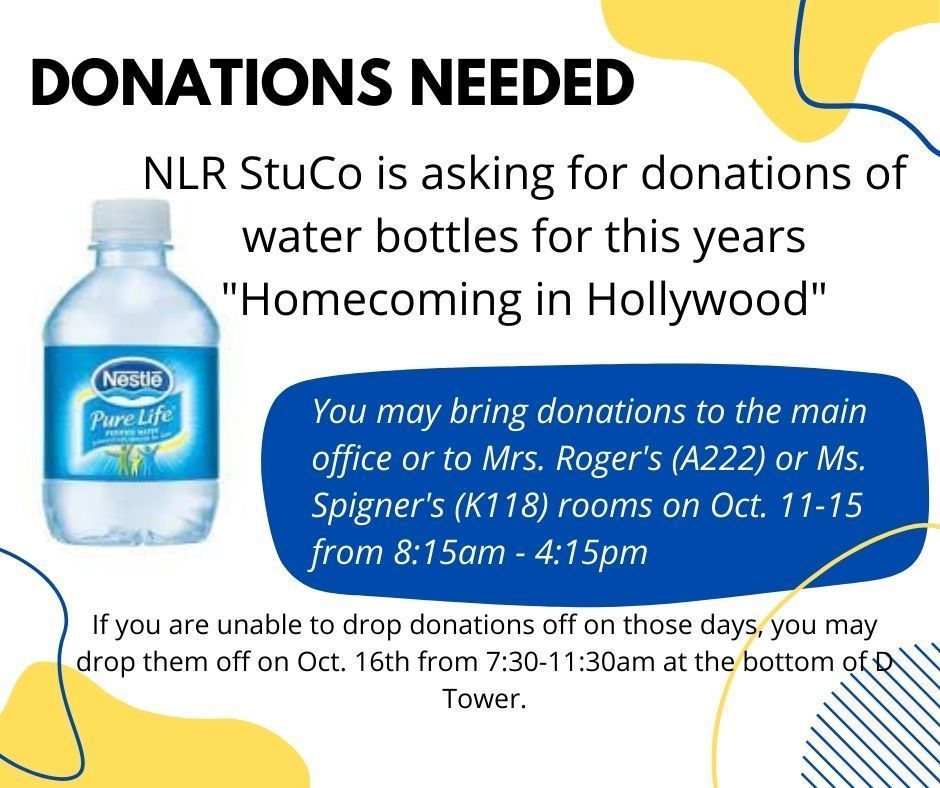HOCO  Water Donations