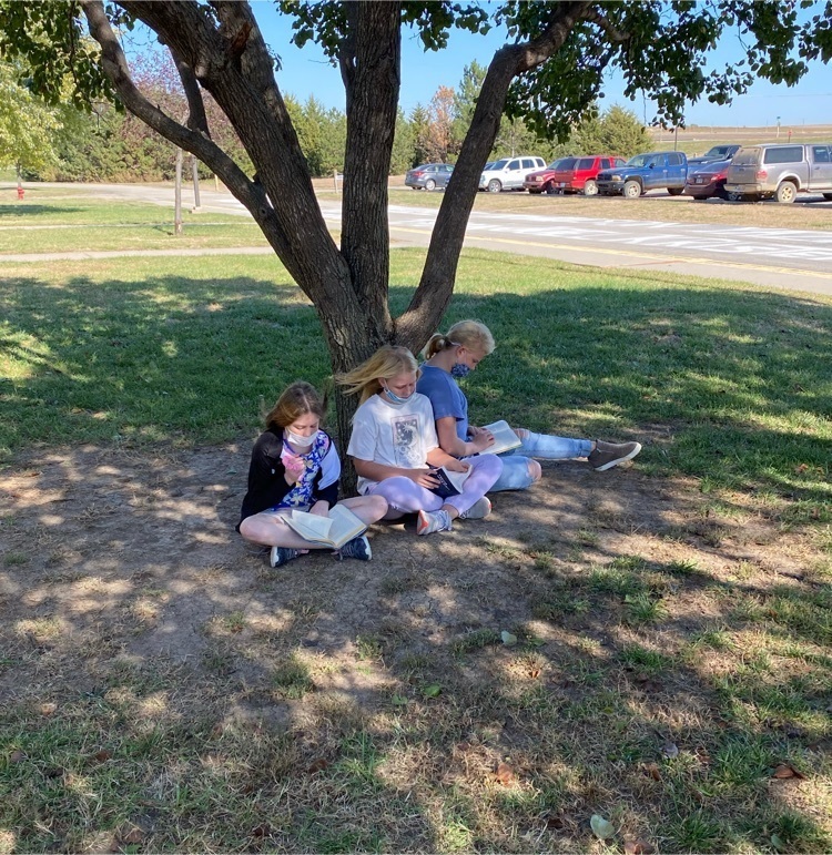 6th Grade silent reading time. 