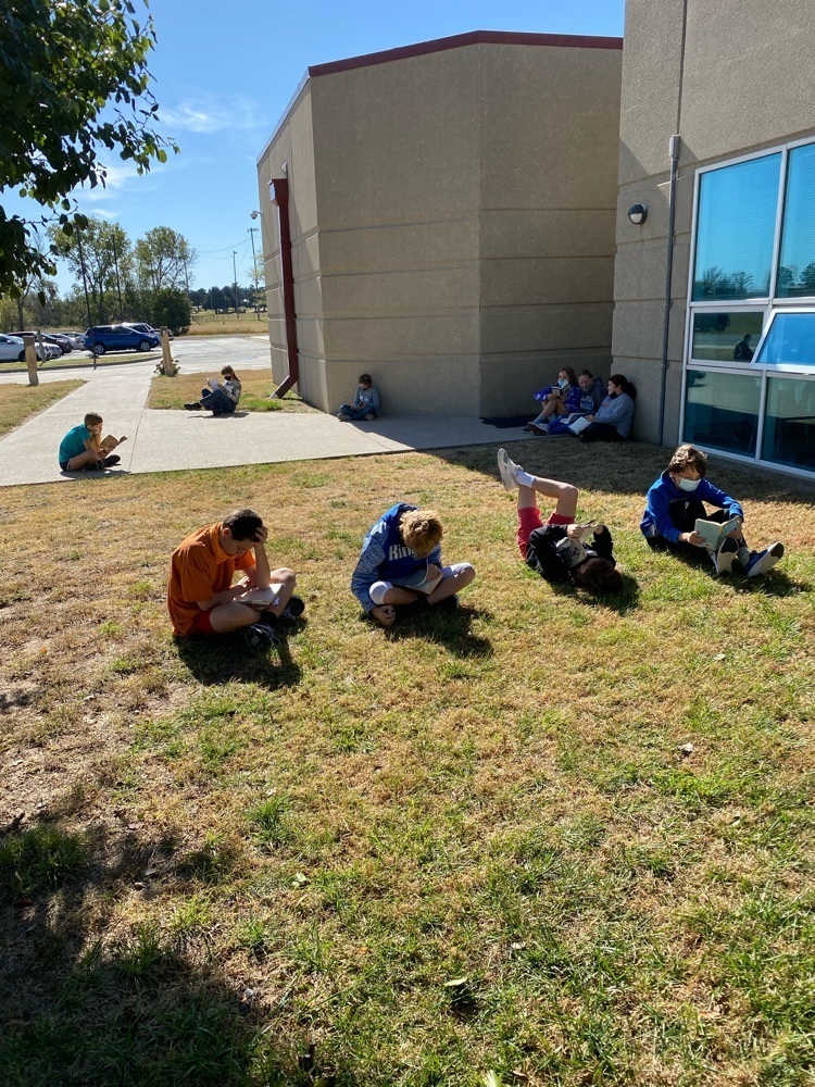 6th Grade silent reading time. 