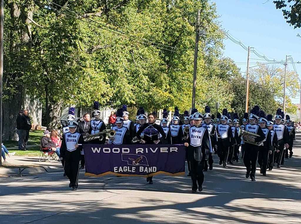 Eagle Marching Band @ Minden Bandfest, October 16, 2021.