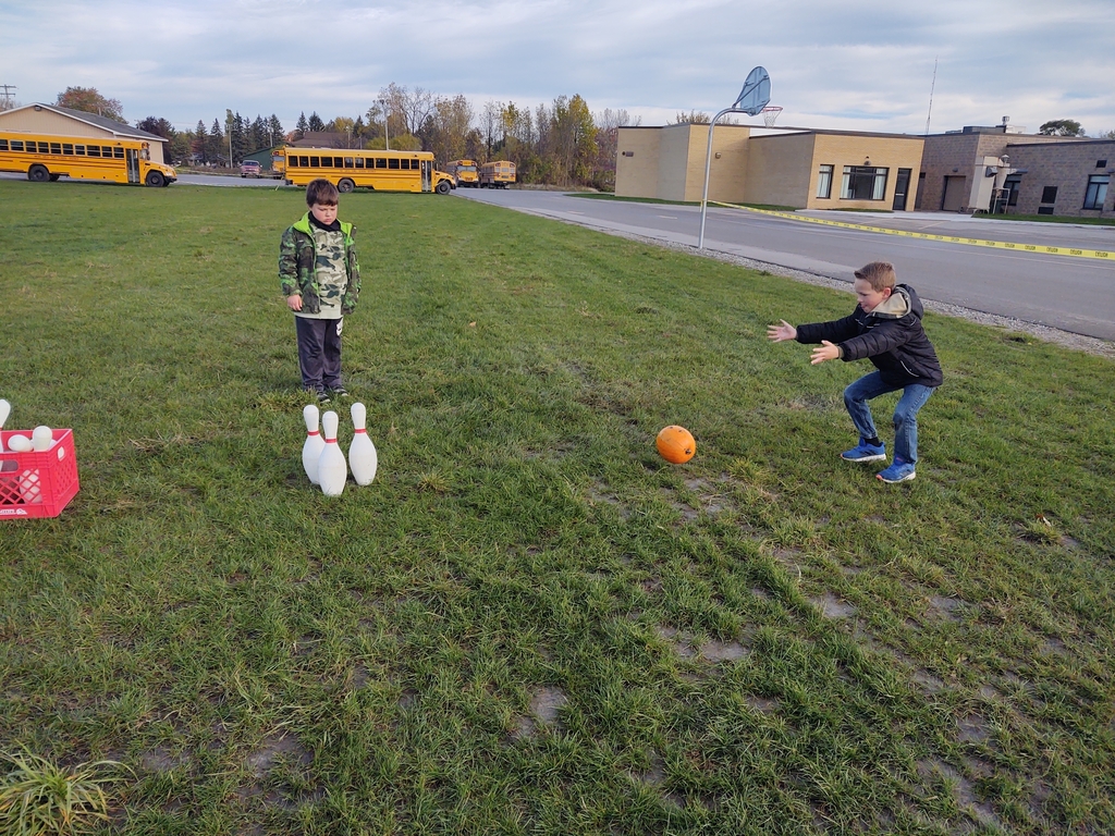 Students had fun today booowling, and learning about eating pumpkins and squash in PE.