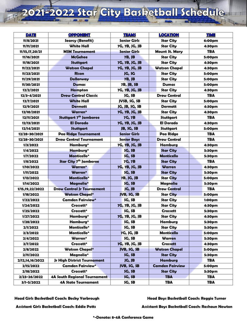 schedule