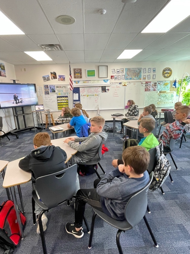 5th Graders participated in a virtual presentation by Lakota Jerome Kills Small.
