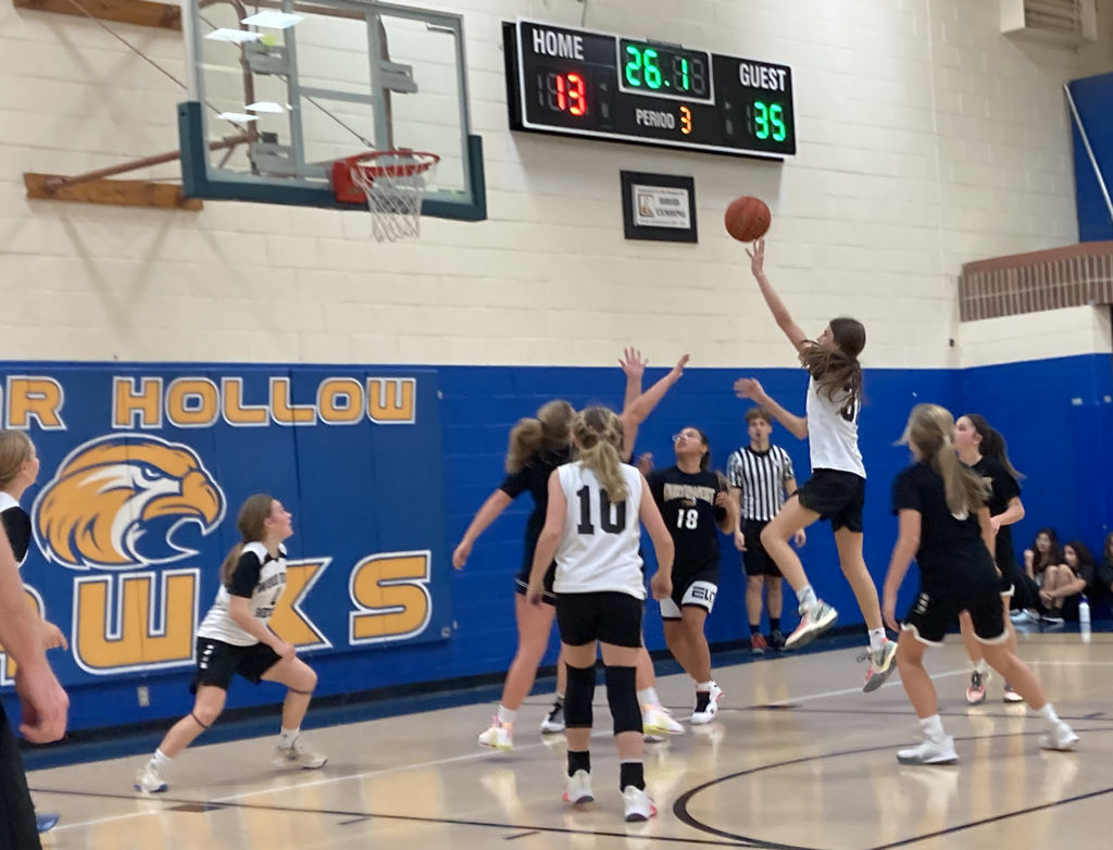 Silverback, Erin Gregg hits her floating jump shot!