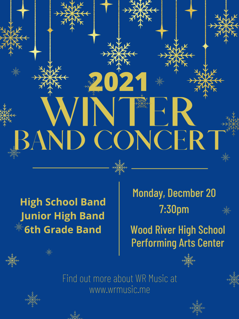 Winter Band Concert December 20 @ 7:30pm