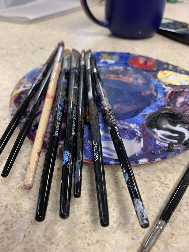 Some paintbrushes