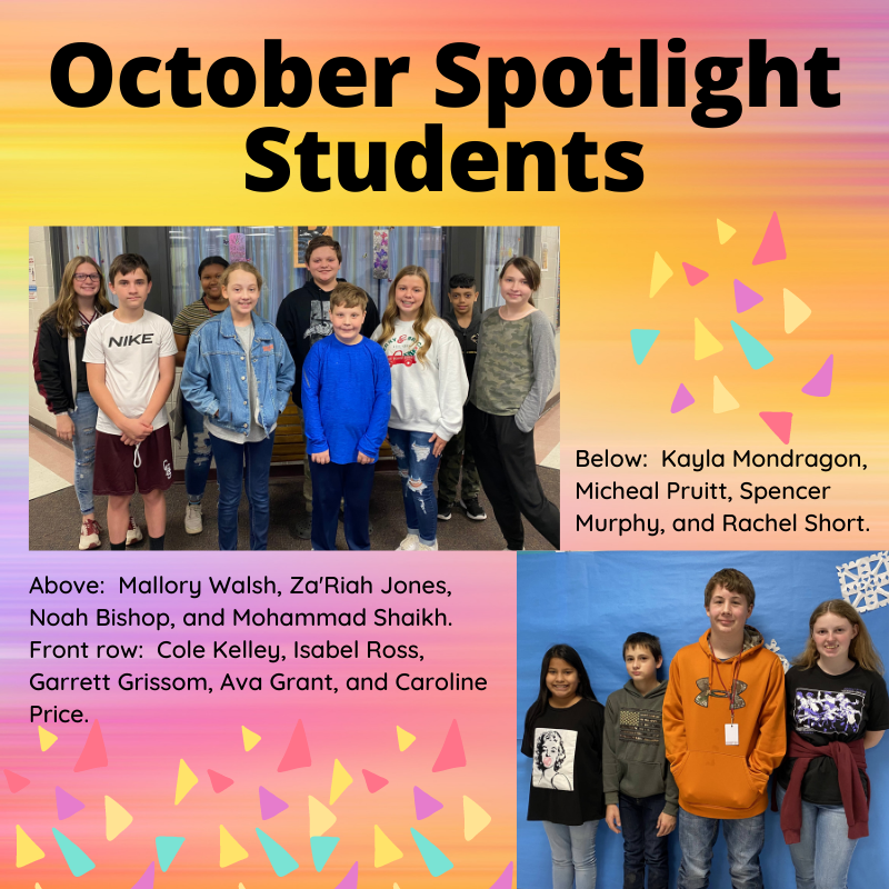 October Spotlight Students