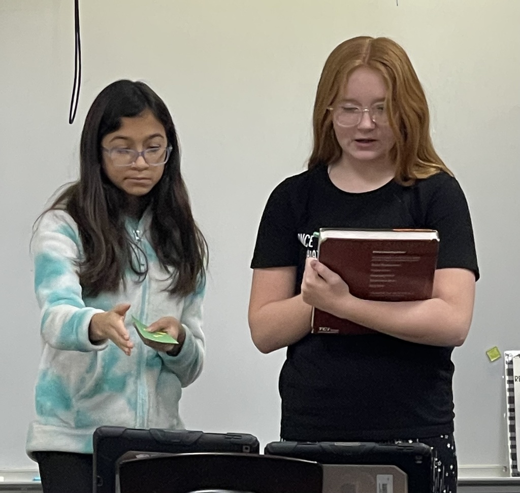 6th graders role playing trading in Ancient Sumerian times