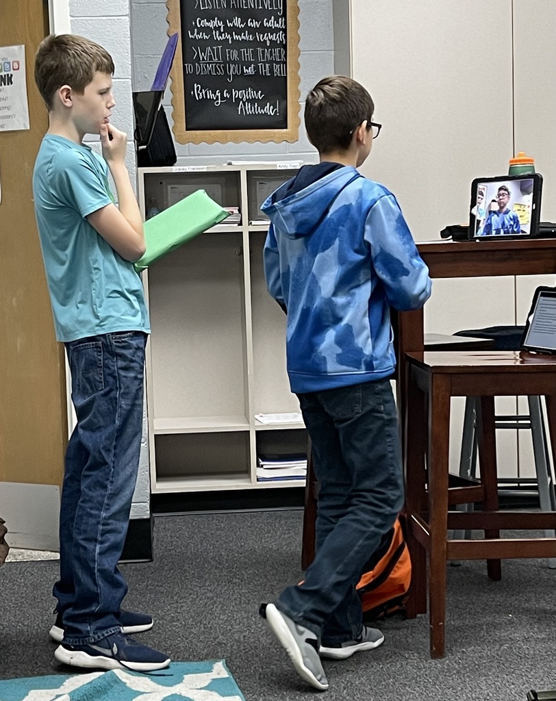 6th graders role playing a scribe in Ancient Sumer-the Standard of Ur times in a video diorama