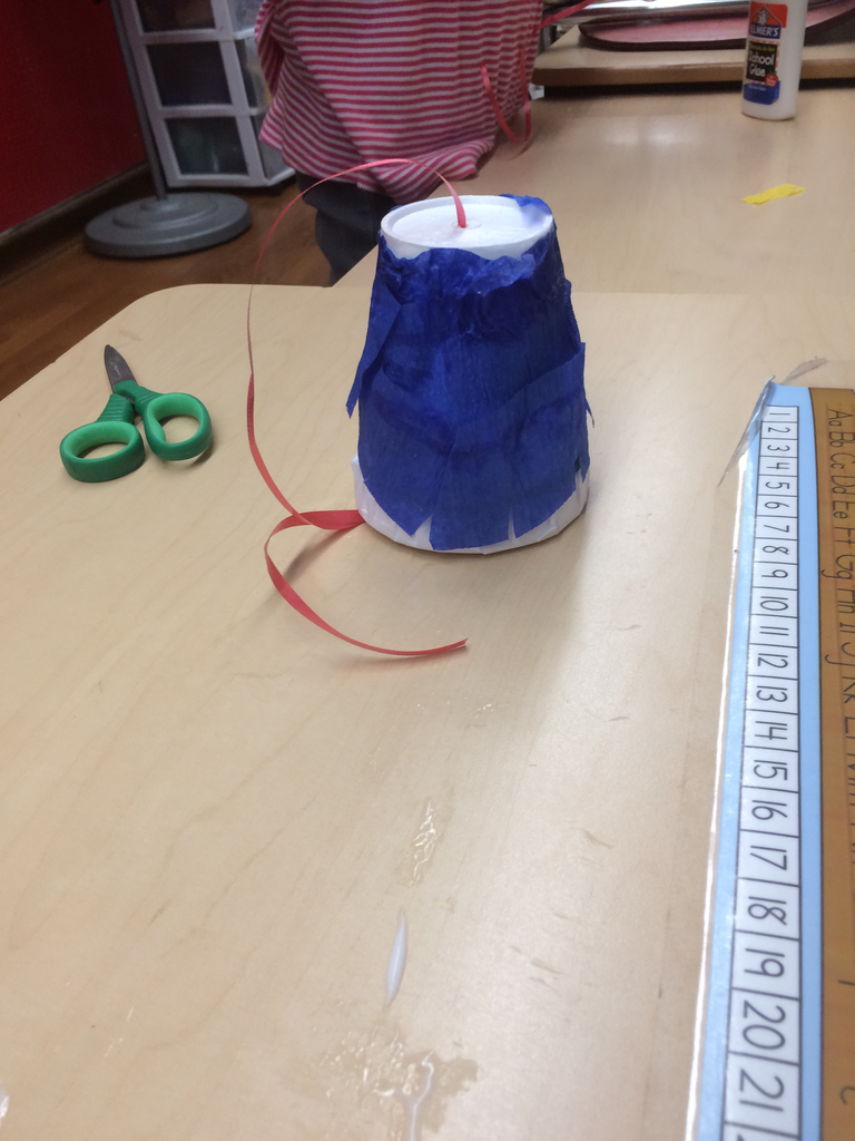 Having fun studying about Christmas in Mexico. We made individual piñatas