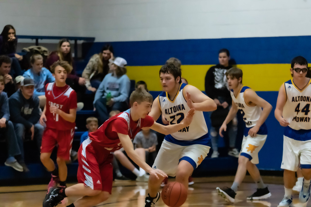 Chase plays defense.