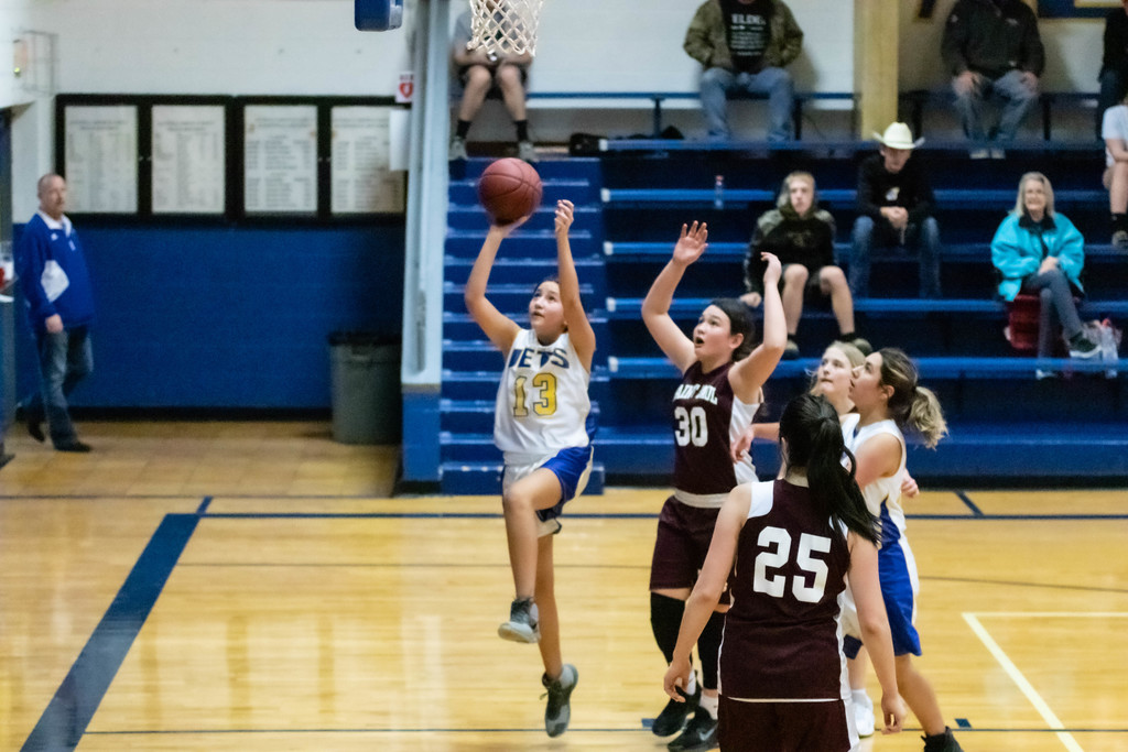 AMMS girls basketball layup