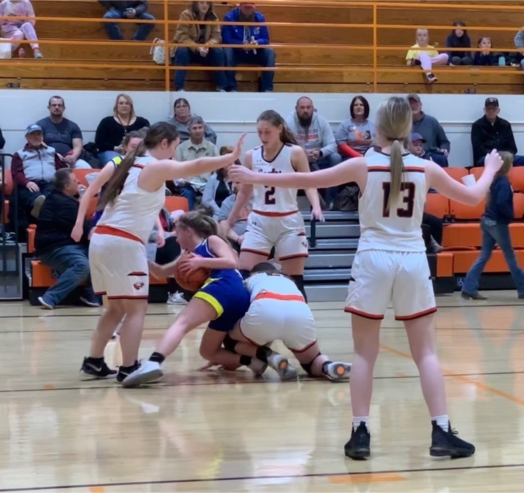 fighting for the ball