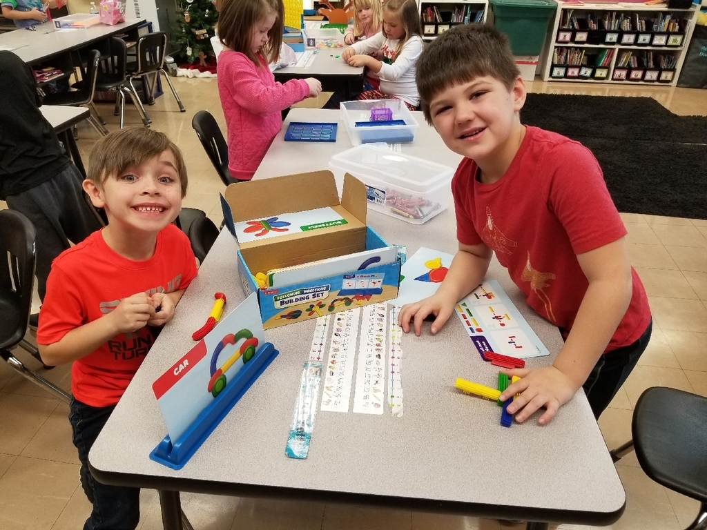 Following directions building set