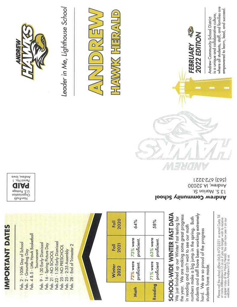 February Hawk Herald