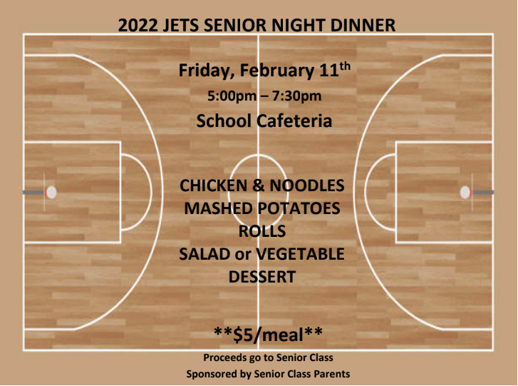 2022 Senior Night Dinner