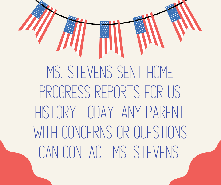 A Message from Ms. Stevens