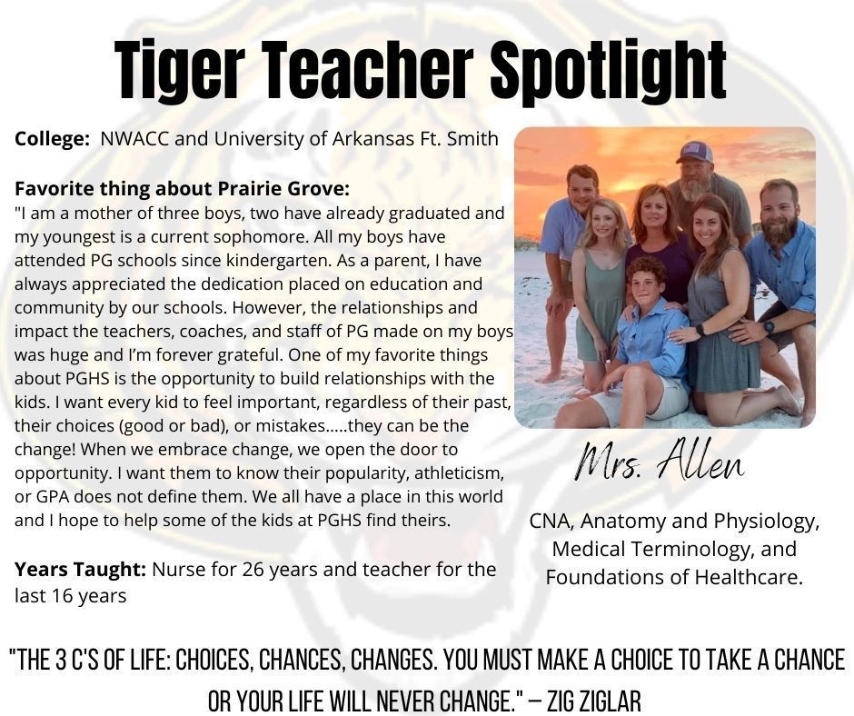 Teacher Spotlight- Allen