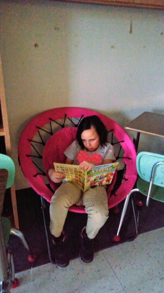 Reading by the fire!