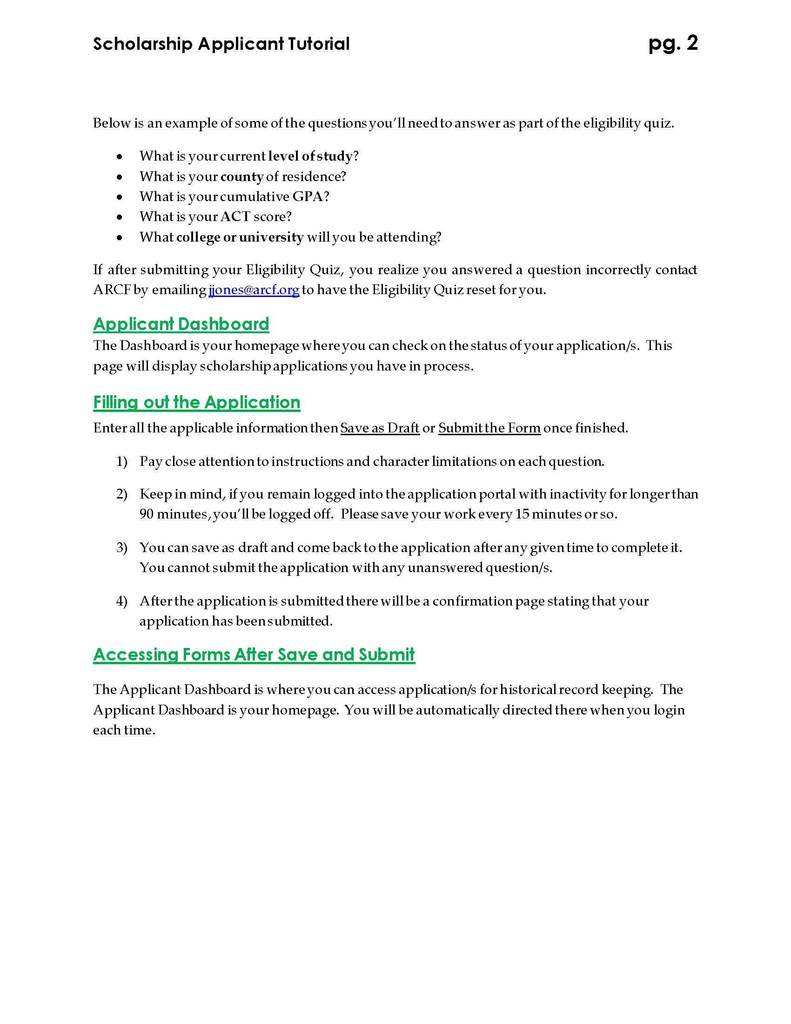 Community Scholarship 