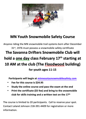 Snowmobile Safety Course