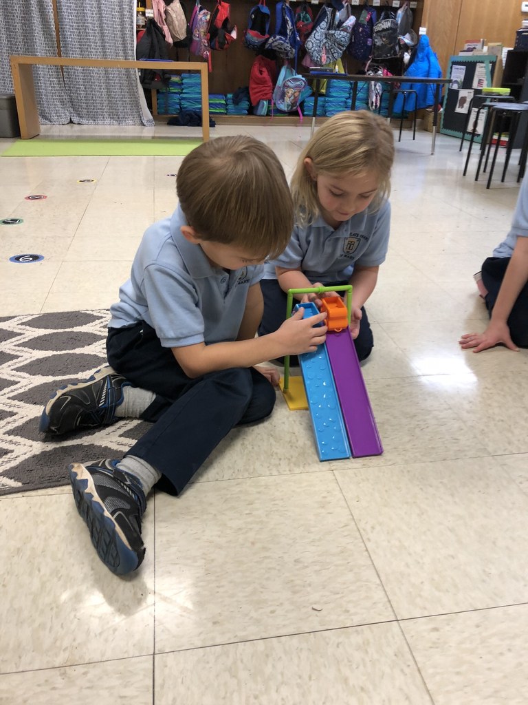 Kindergarten enjoyed learning about force and motion this week.