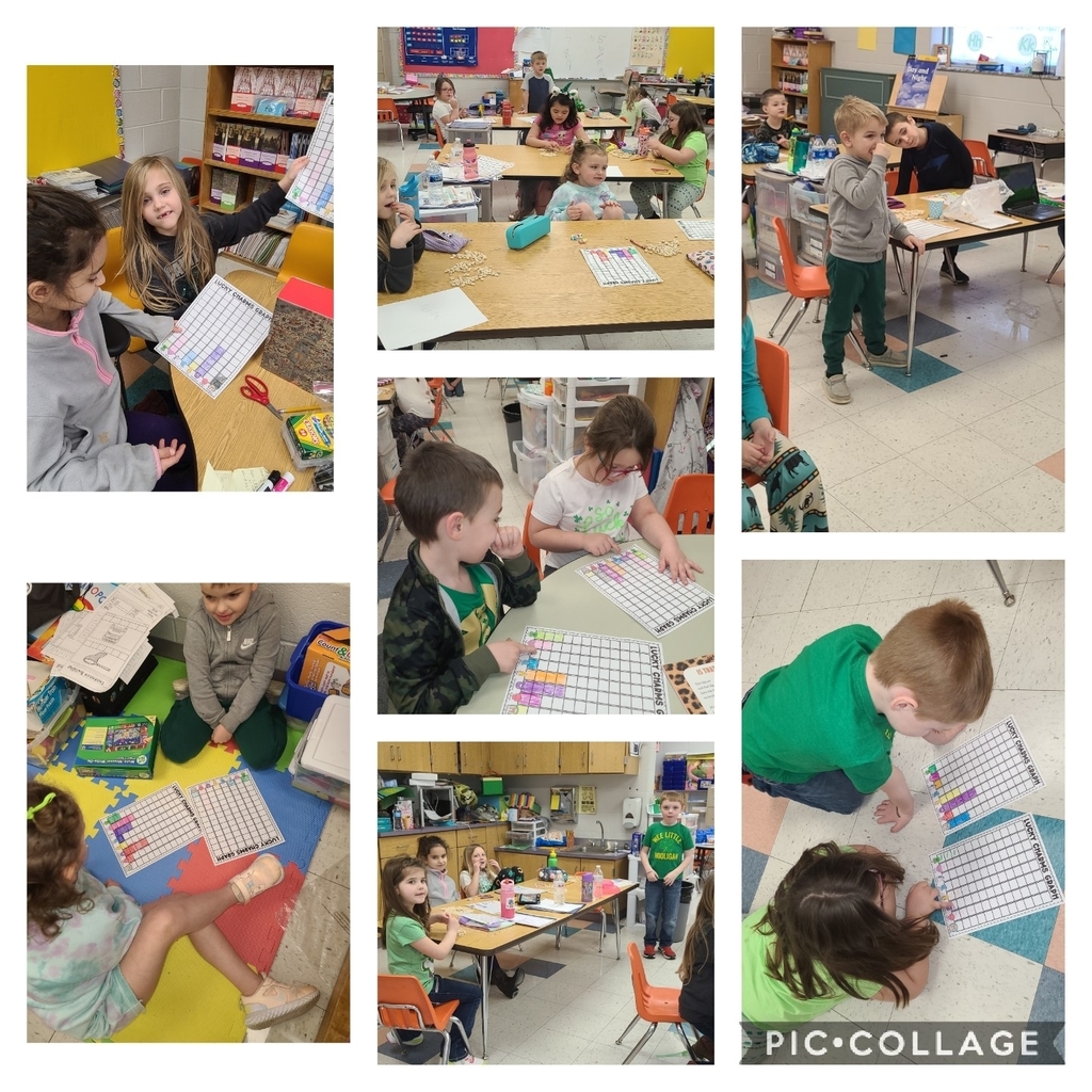 sorting and comparing Lucky Charms marshmallows