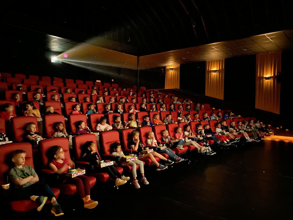 Our high flying Kindergarten readers are enjoying a movie and snacks thanks to the CEPO!!  