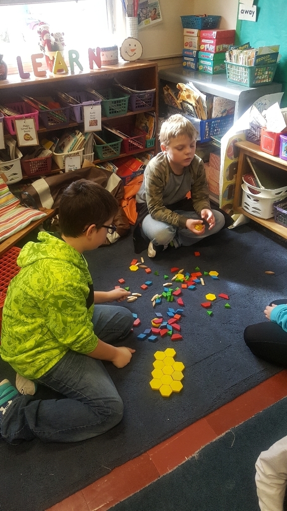What can you make with 100 pattern blocks!