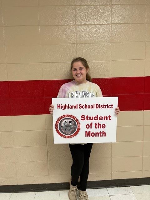 April   Student of the Month