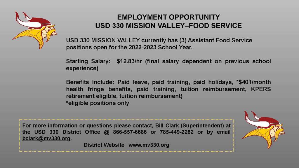Food Service Job Opening Flyer