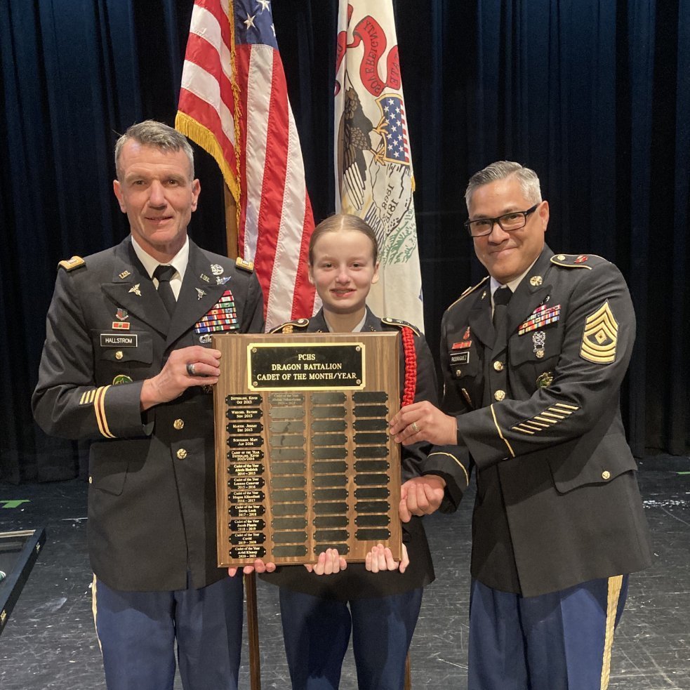 Cadet Nehmelman. Cadet of the Year