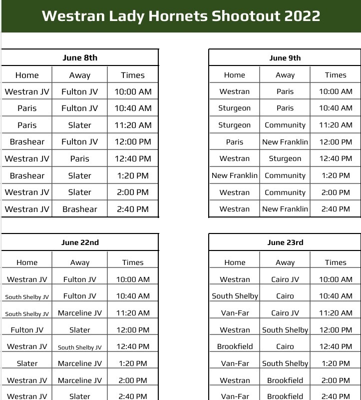 Schedule 