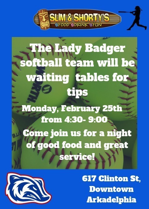 Lady Badger softball fundraiser