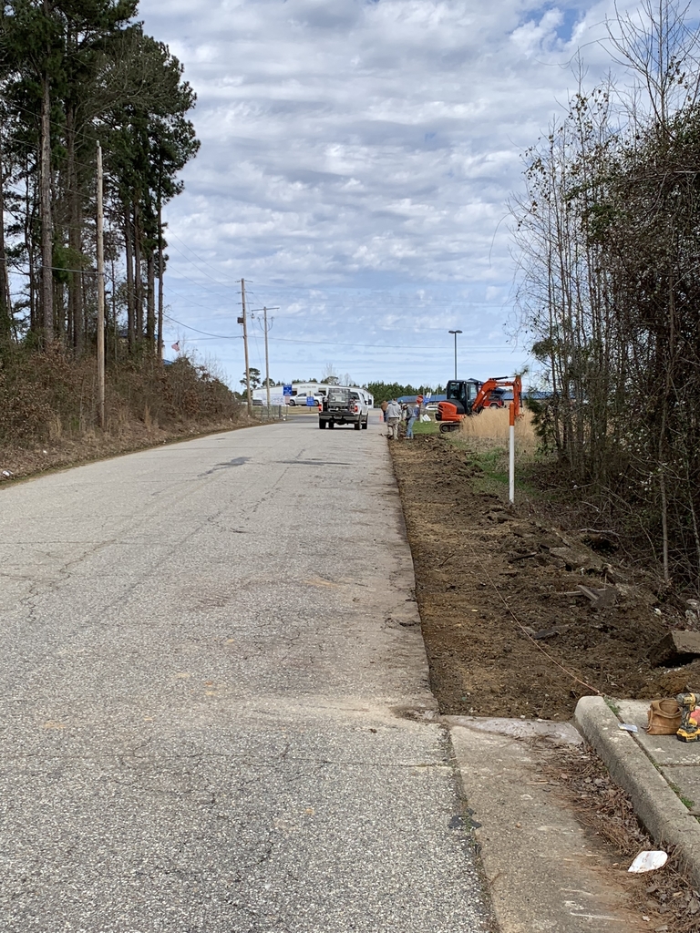 AHS sidewalk construction