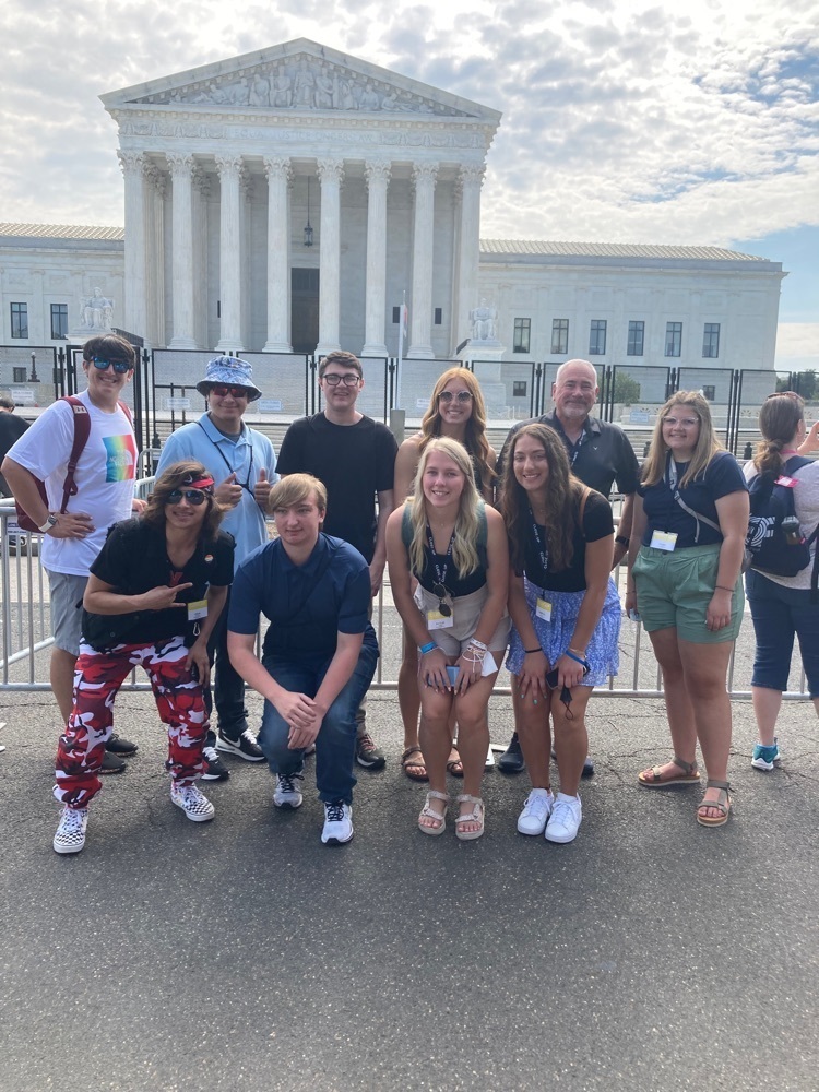 Students discuss upcoming important supreme court decisions later this month