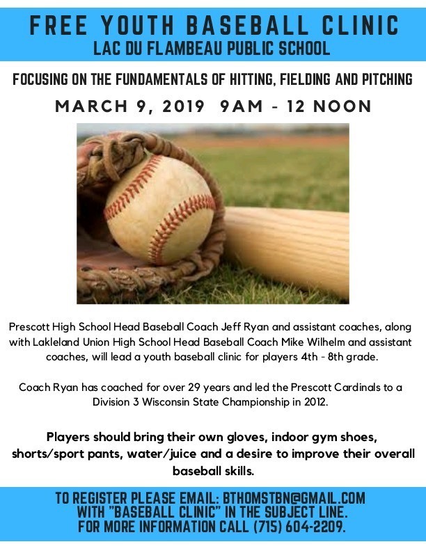 Free Youth Baseball Clinic
