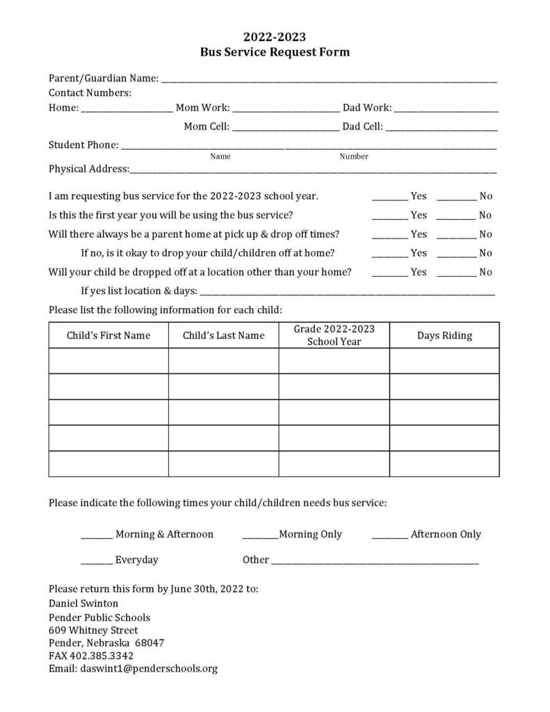 Bus Request