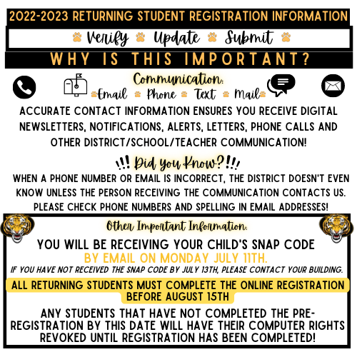 Returning Student Registration Graphic