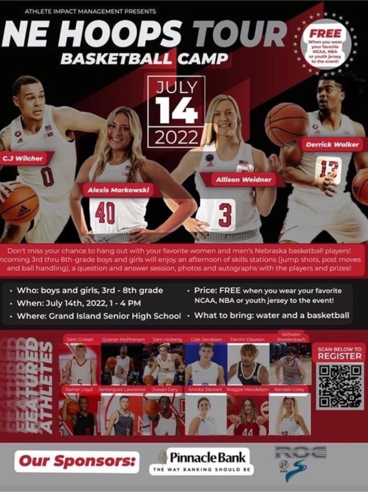 This Thursday July 14th for Grades 3-8!!! Great opportunity to work on skills and it’s FREE!